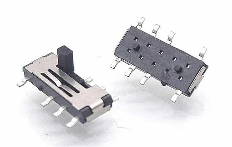 8 pin mini slide switches 2P3T 八脚小拨动开关