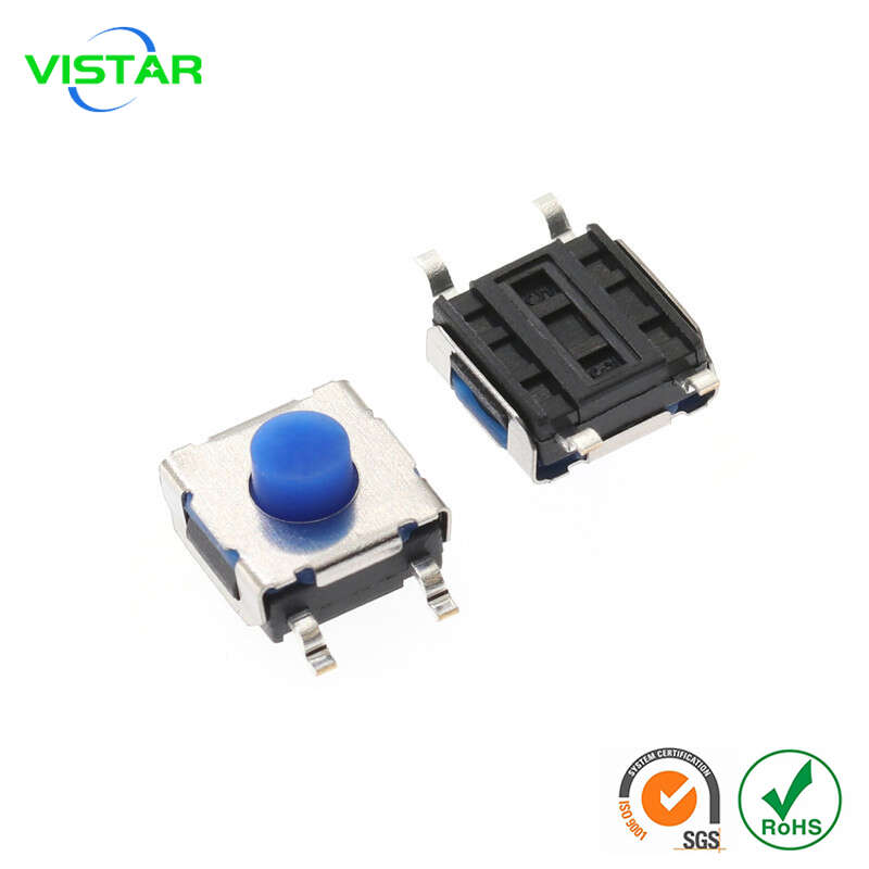 6x6 smd Tactile switch 6.2x6.2 硅胶按钮开关