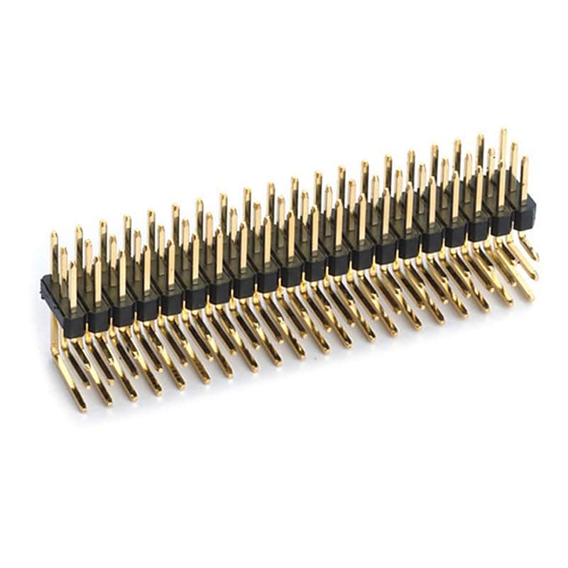 2.0MM pin header three-row 90°
