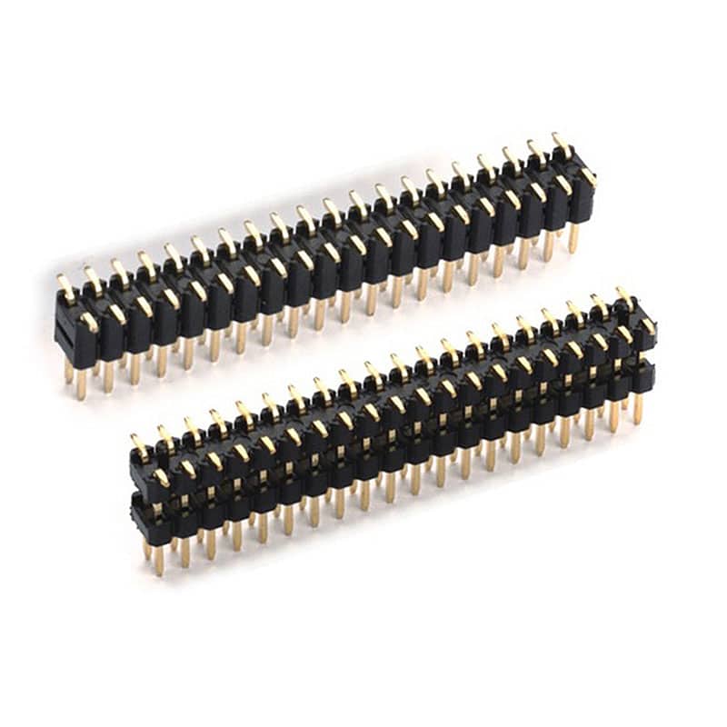 2.54MM pin header double plastic SMT Vertical