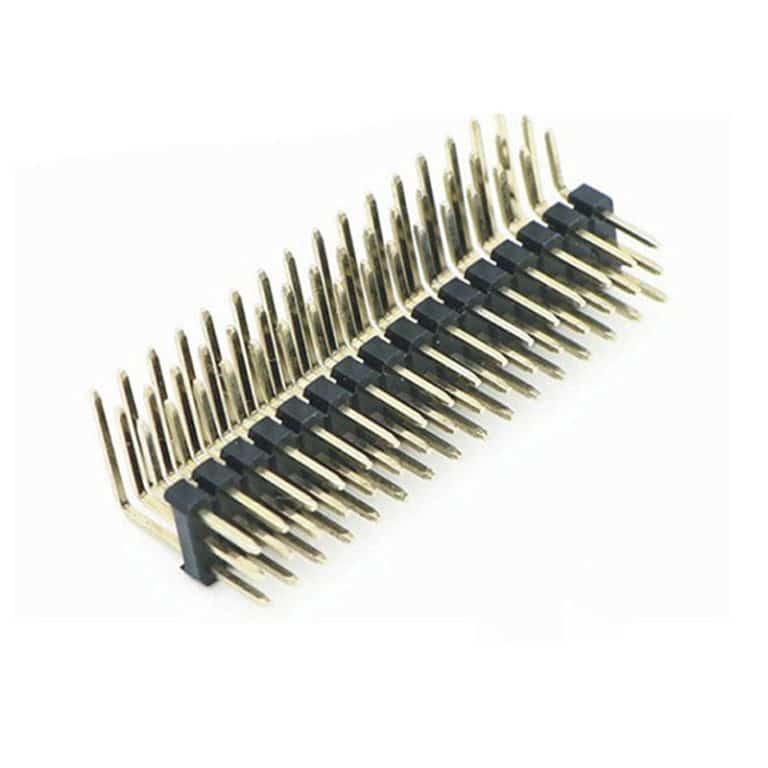 2.54 pin header three row 90°