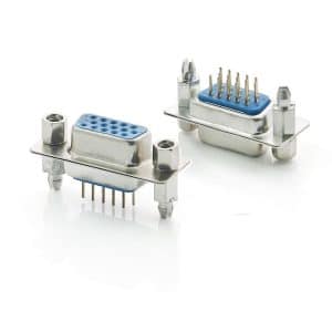 D-sub female 15pin pcb mount vertical