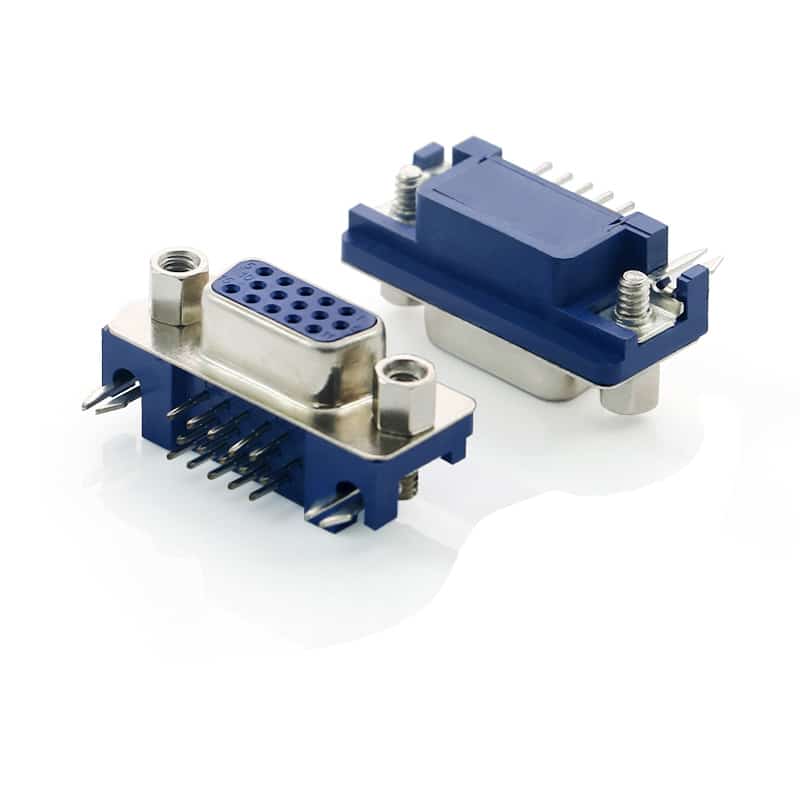 D-sub socket 15pin DIP angled