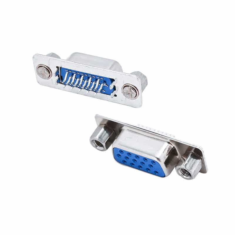 D-sub female 15pin clamp board soler type