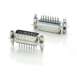 Vertical mount d-sub plug 15p