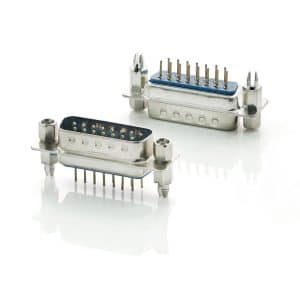 Vertical mount d-sub plug 15p