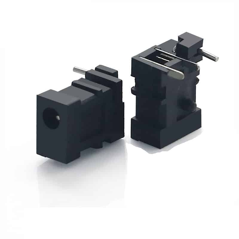 Horizontal Mount DC Jack 3pin DIP Female Connector