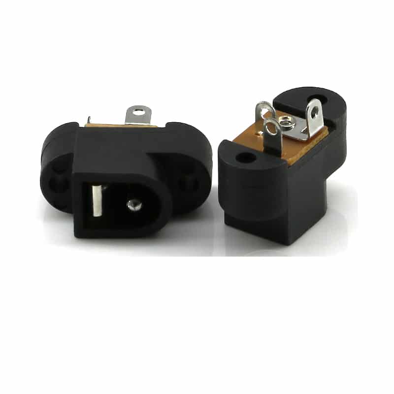 Connector DC Jack 3p screw type