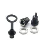 5.5×2.1 DC power connector Panel mount 2.0mm DC Jack with waterproof jacket