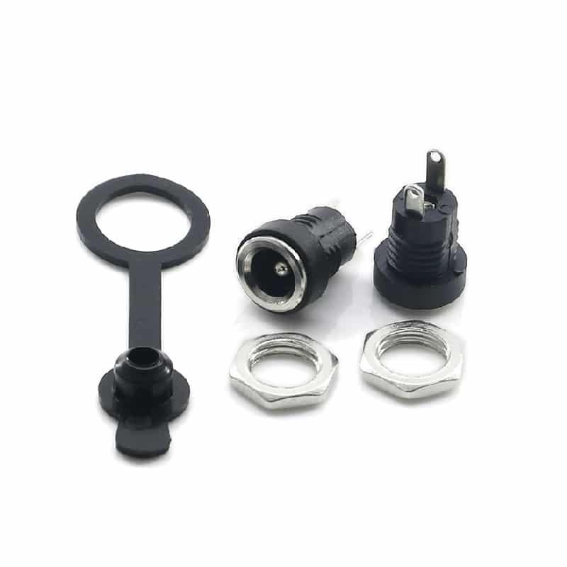 2.0mm DC Jack with waterproof jacket