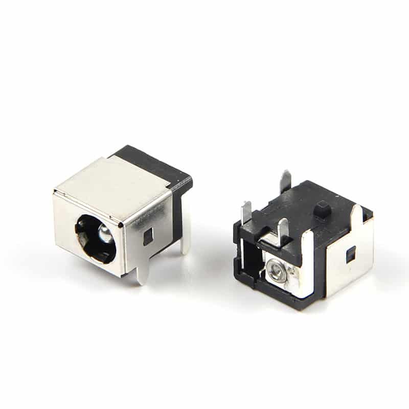 DIP DC Jack 5.5*2.1 DC power female connector 5 pin right-angle