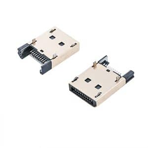DisplayPort Plug 20 pin DP Male Connector Clamp pcb 1.6mm