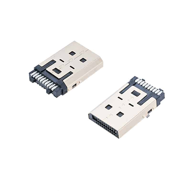 DisplayPort Solder connector male 20p