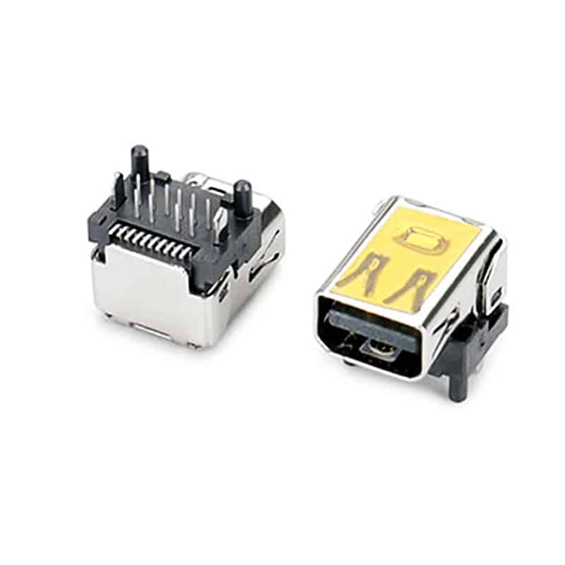 Mini DP Connector female 20pin DIP+SMT
