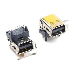 20 pin Mini DisplayPort receptacle right agnle