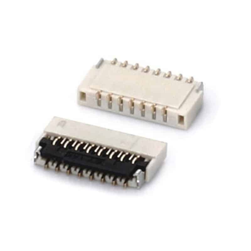 0.3 mm fpc connector zif front flip type