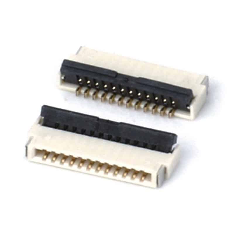 0.5 mm connector ffc fpc zif back pressure dual-contact
