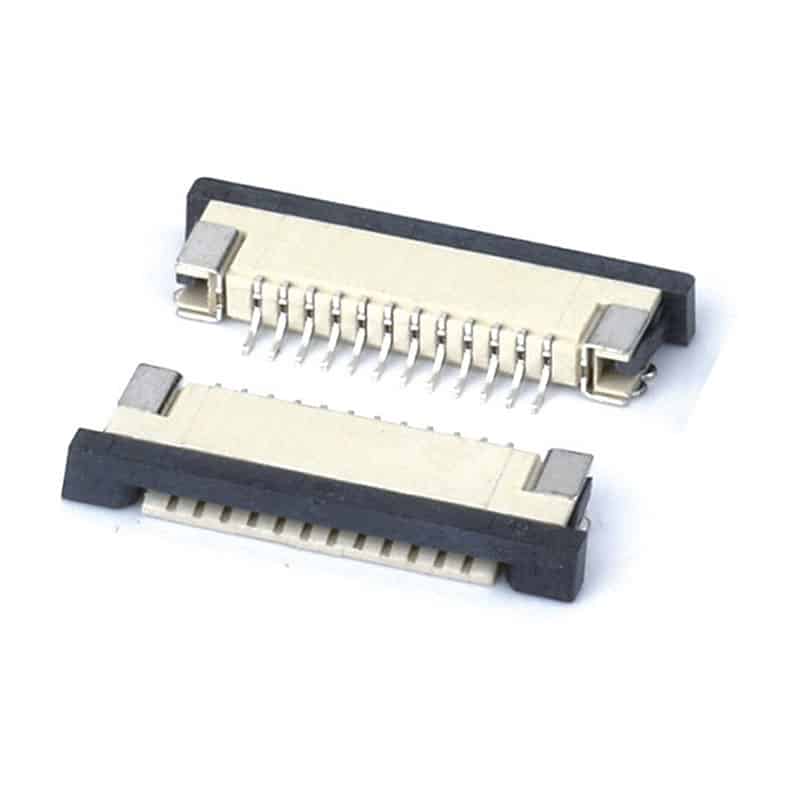 1.0 mm ffc fpc connector drawing type smt right angle H=2.5