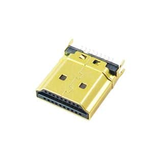 PCB HDMI Plug connector 19pin Straddle Mount straight