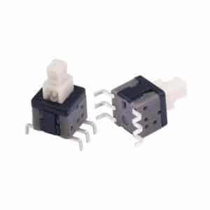 6 pin DIP 2p2t Push switch self-lock