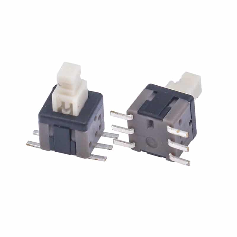 6 pin self lock push switch 5.8*5.8mm