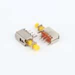 6pin straight key switch 2p2t