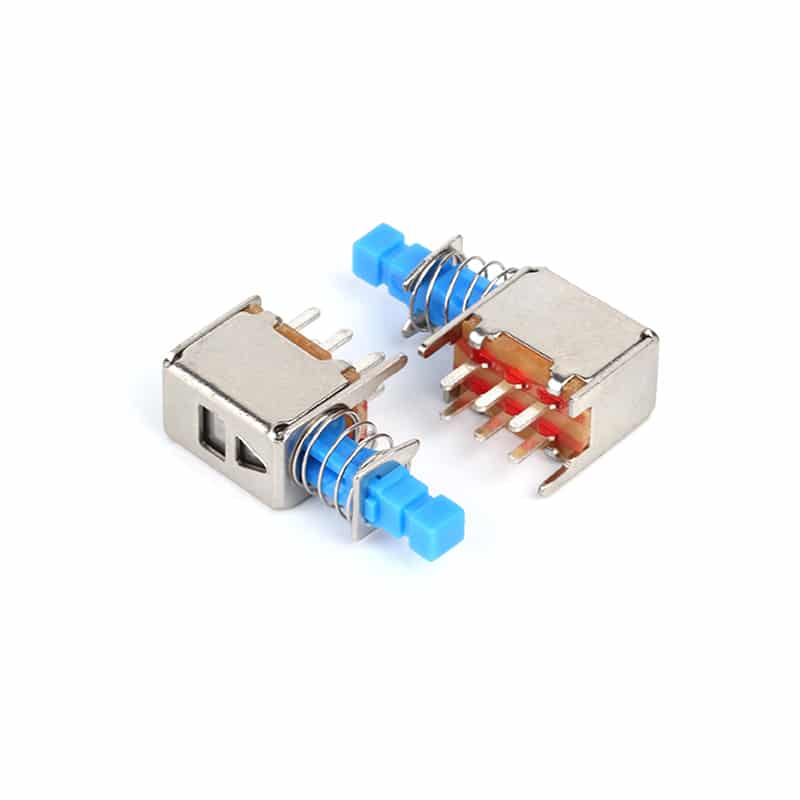 PCB push switch DPDT 6Pin right angle