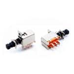 6pin self lock chave push switch 2p2t
