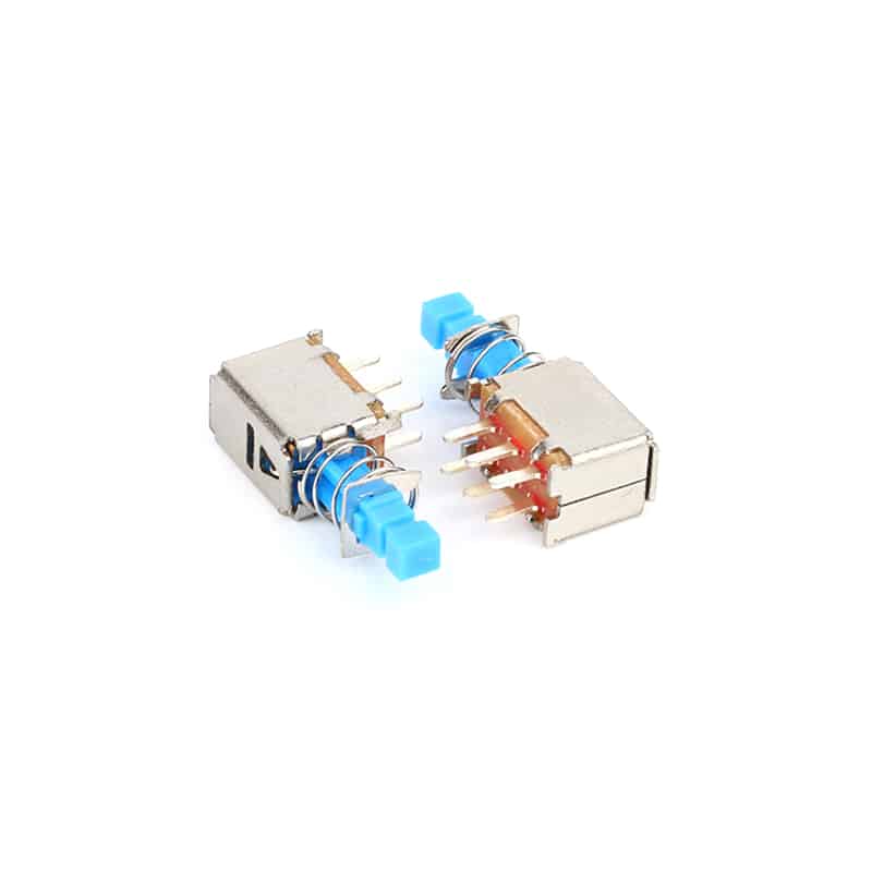 Key switch dpdt 6pin DIP right angle push-button switch