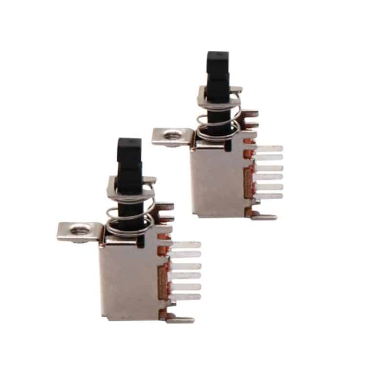 6pin DPDT Push button switch DIP horizontal