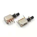 PCB Mount Right Angle Pushbutton Switch 2P2T for Electronic Control Applications