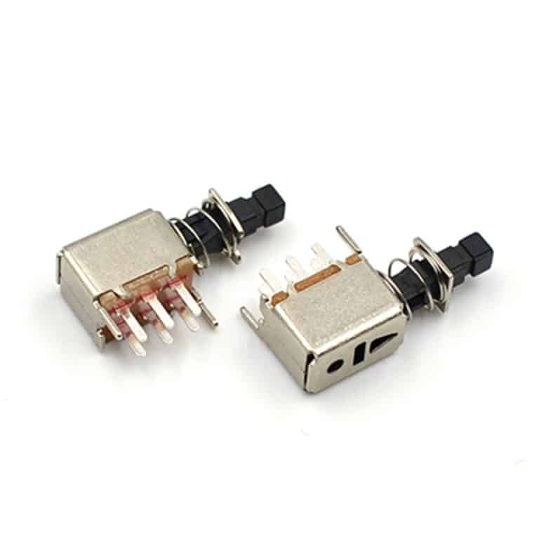 PCB mount right angle pushbutton switch 2pt2t