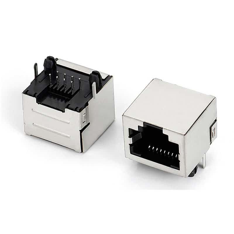 RJ45 female connector smt right angle