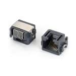 Rj45 oen port connector sink plate