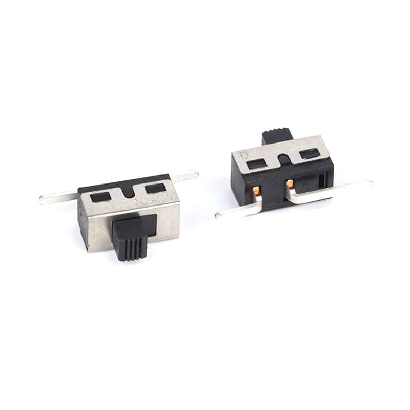 2pin slide switch vertical with right angle feet