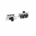 3 Pin Through-Hole Vertical Slide Switch — SS-12D18 SPDT 1P2T 0.3A PCB Solder Type for Consumer & Industrial Electronics