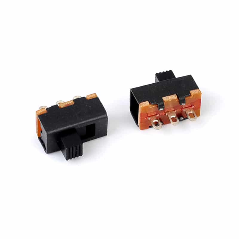 3pin wire solder slide switch vertical 1p2t