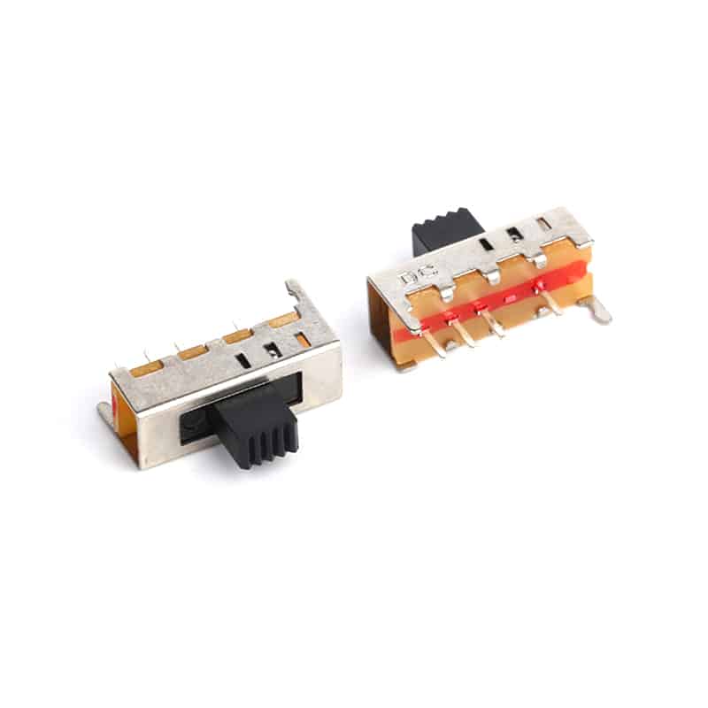 3 way vertical slide switch 1p3t 4pin DIP type 180 degree