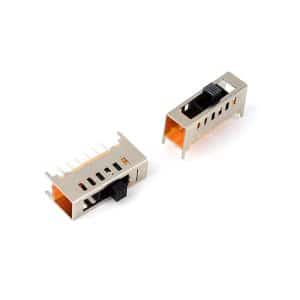 6 Position Vertical slide switch 1p6t 7 pin DIP