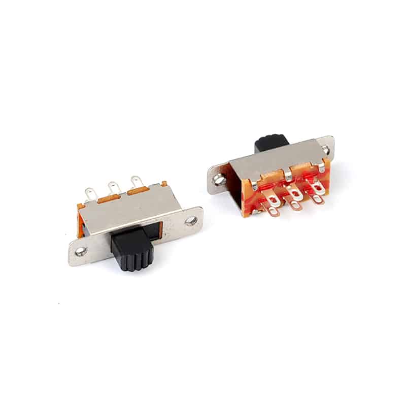 Panle Mount 2p2t slide switch 6pin with Screw Hole