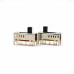 2P5T Slide Switch Vertical DIP Type 12 Pin for Multi-Position PCB Applications