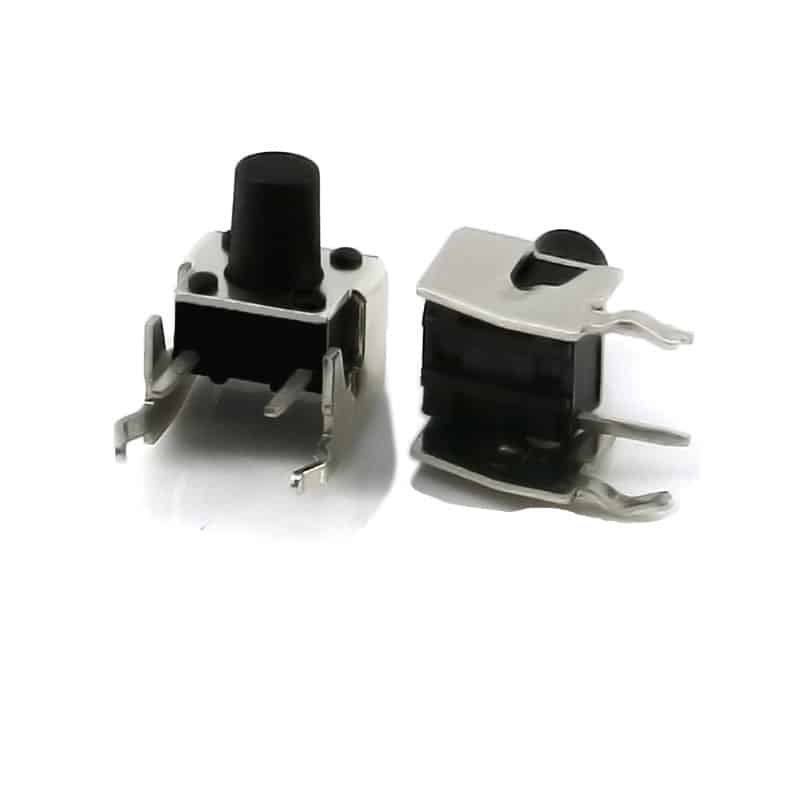 6x6 momentary tact switch with bracket snap-in type side push button