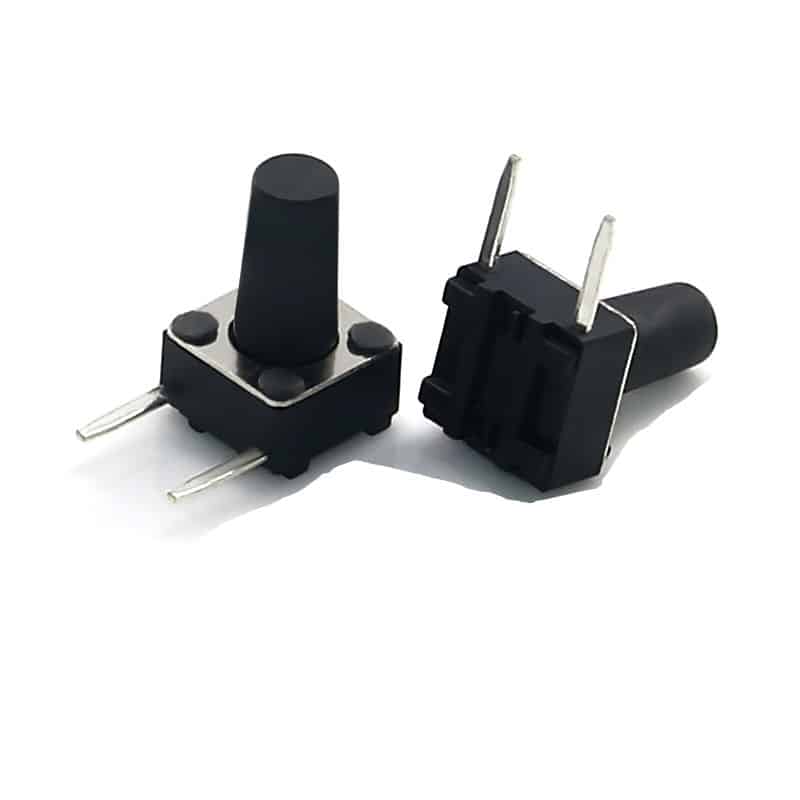 2 pin DIP tact switch 6*6mm Side snap-in tactile button switch