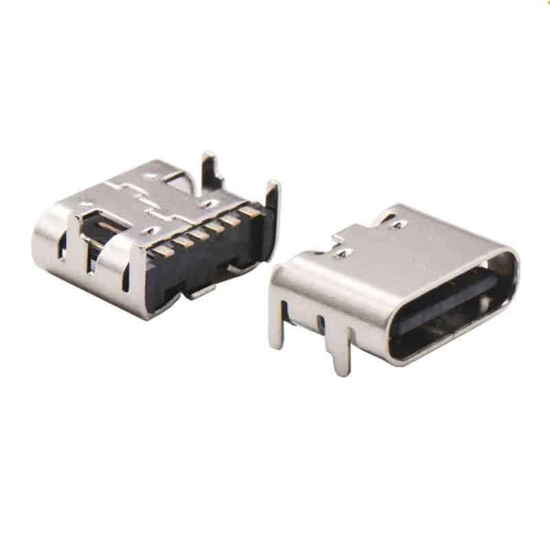 USB type c smd connector 6 pin