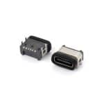 6 Pin Waterproof USB-C Connector SMT — IP67-Rated USB Type-C Female Receptacle for Rugged Outdoor & Industrial Electronics