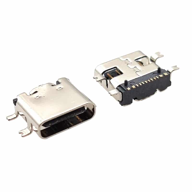 USB type c surface mount connector 16p