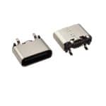 USB 3.1 Type C Motherboard Connector 16 Pin — USB-TC16-F08 SMT Vertical USB-C Female Receptacle for Motherboards, Charging Hubs & Embedded PCBs