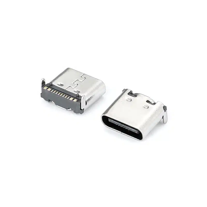 USB-C 16 pin SMT on-board connector USB-TC16-F13 front view