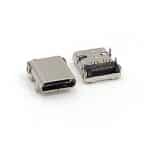 USB C Receptacle 24 pin DIP+SMT on Board