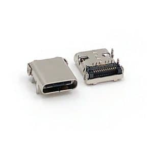USB C Receptacle 24 pin DIP+SMT on Board